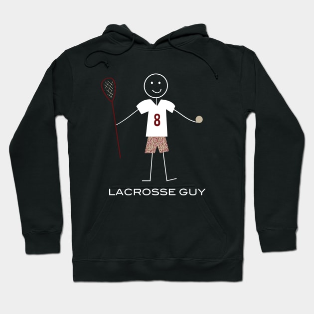 Funny Mens Lacrosse Guy Hoodie by whyitsme